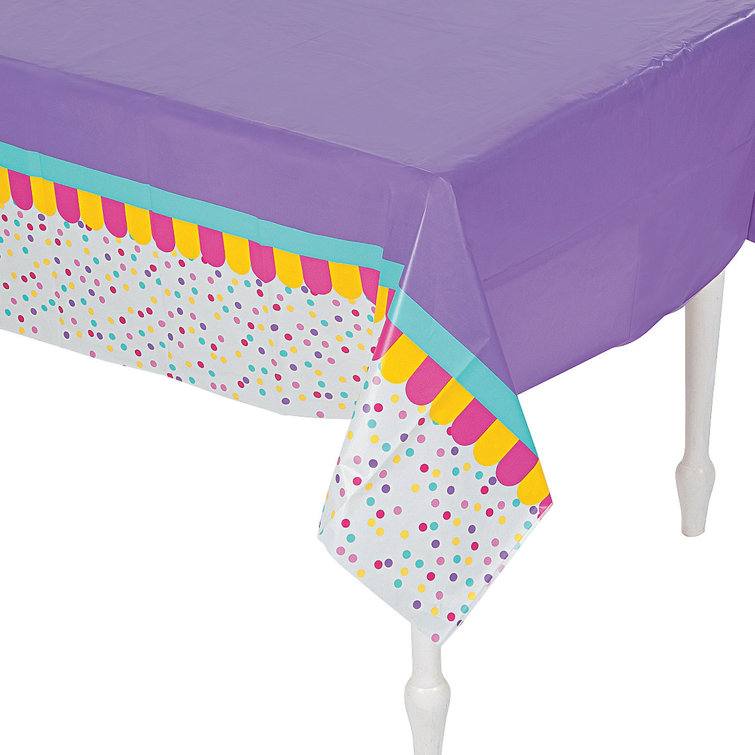 Oriental Trading Company Donut Sprinkles Tablecloth Wayfair